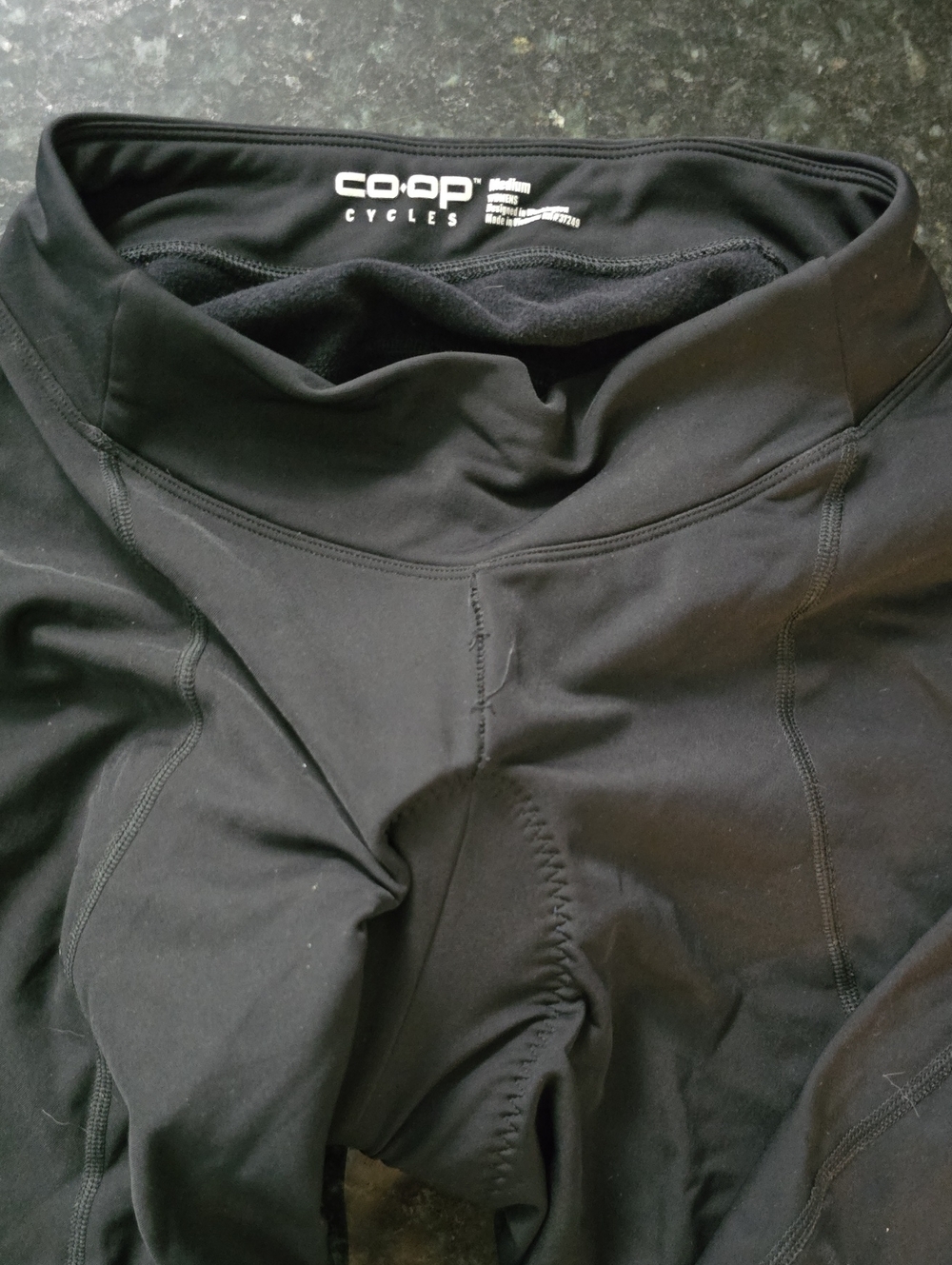 Fleece Lined Co-op Cycles Black Cycling Tights
